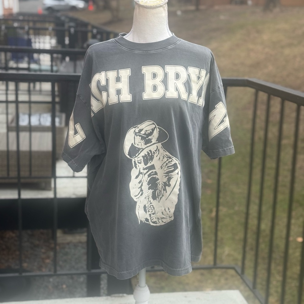 Zach Bryan - Burn Burn Burn 2023 Tour Concert Buckeye T-Shirt Size Large